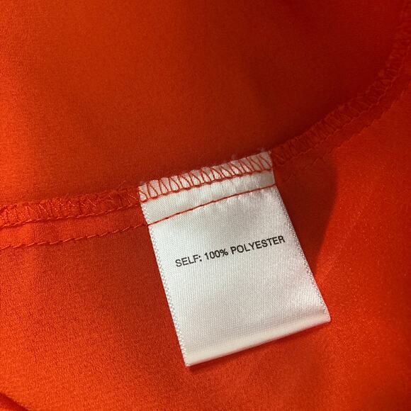 Rose & Olive Top Womens Medium Orange Pullover Lightweight - Picture 6 of 11